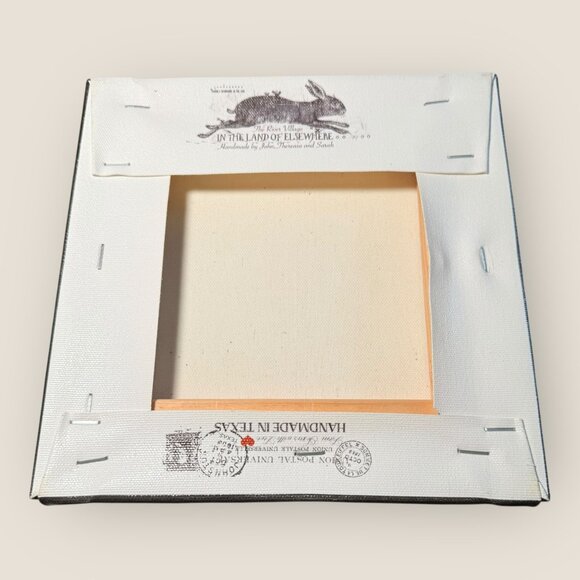 The Cheshire Cat We Are All Mad Here Canvas Wall Art Handmade In Texas 8x8 - Picture 2 of 4